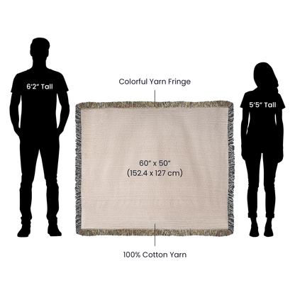 Wolf and Lamb Christian Heirloom Woven Blanket Tapestry - Isaiah 11:6