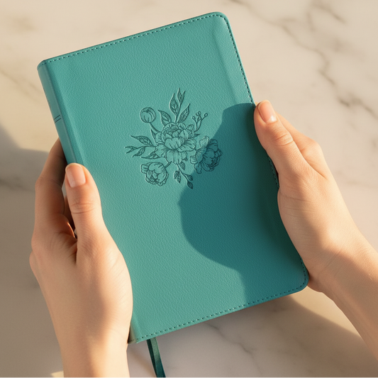 Niv, Busy Mom's Bible, Leathersoft, Teal, Red Letter Edition, Comfort Print: Daily Inspiration Even If You Only Have One Minute - Imitation Leather