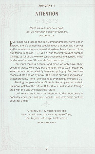 Walking with God Devotional - Brown Faux Leather Daily Devotional for Men & Women 365 Daily Devotions - Leather