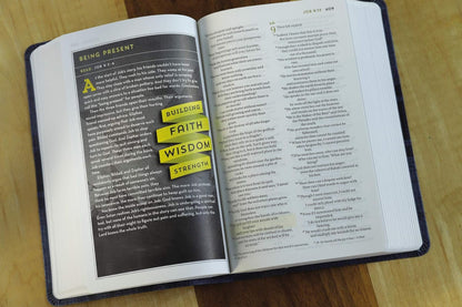 NIV, Bible for Teen Guys, Leathersoft, Blue: Building Faith, Wisdom and Strength - Imitation Leather