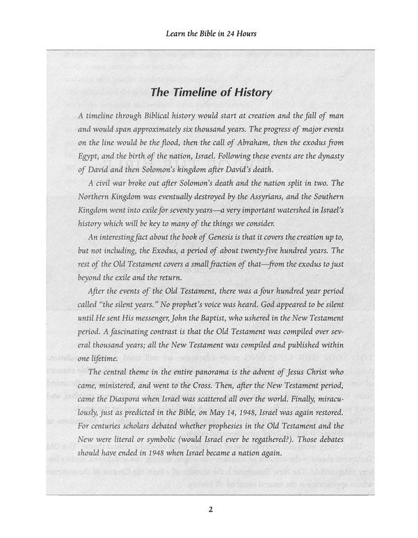 Learn the Bible in 24 Hours: An Overview of the Whole Bible - Paperback