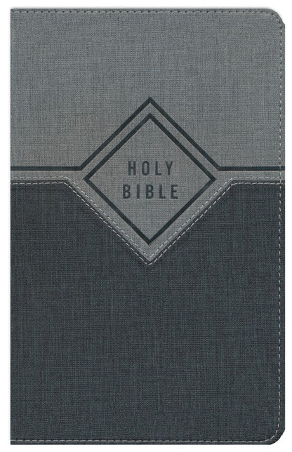 Niv, Premium Gift Bible, Leathersoft, Black/Gray, Red Letter Edition, Comfort Print - Imitation Leather