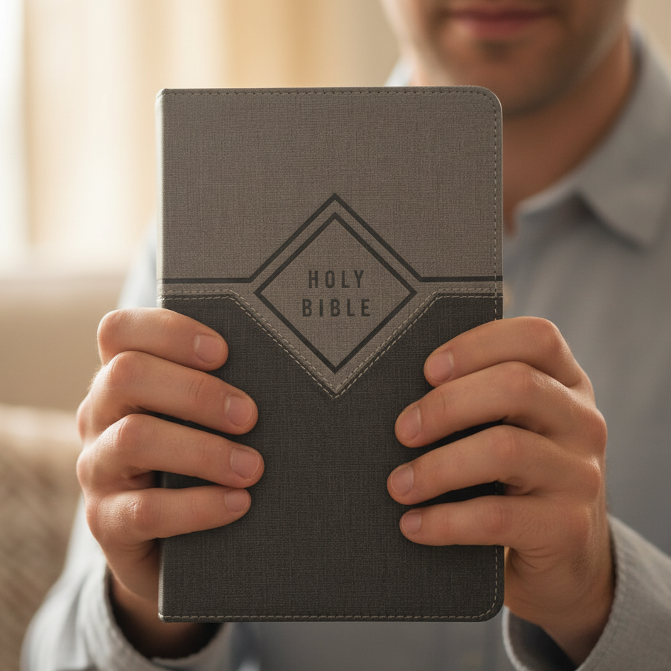 Niv, Premium Gift Bible, Leathersoft, Black/Gray, Red Letter Edition, Comfort Print - Imitation Leather