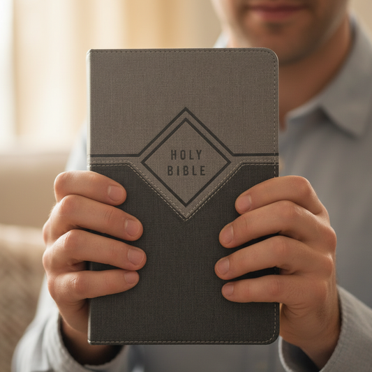 Niv, Premium Gift Bible, Leathersoft, Black/Gray, Red Letter Edition, Comfort Print - Imitation Leather