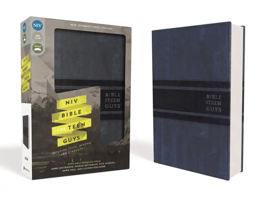 NIV, Bible for Teen Guys, Leathersoft, Blue: Building Faith, Wisdom and Strength - Imitation Leather