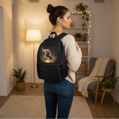 Lion of Judah and Holy Spirit with Golden Rays Casual Backpack