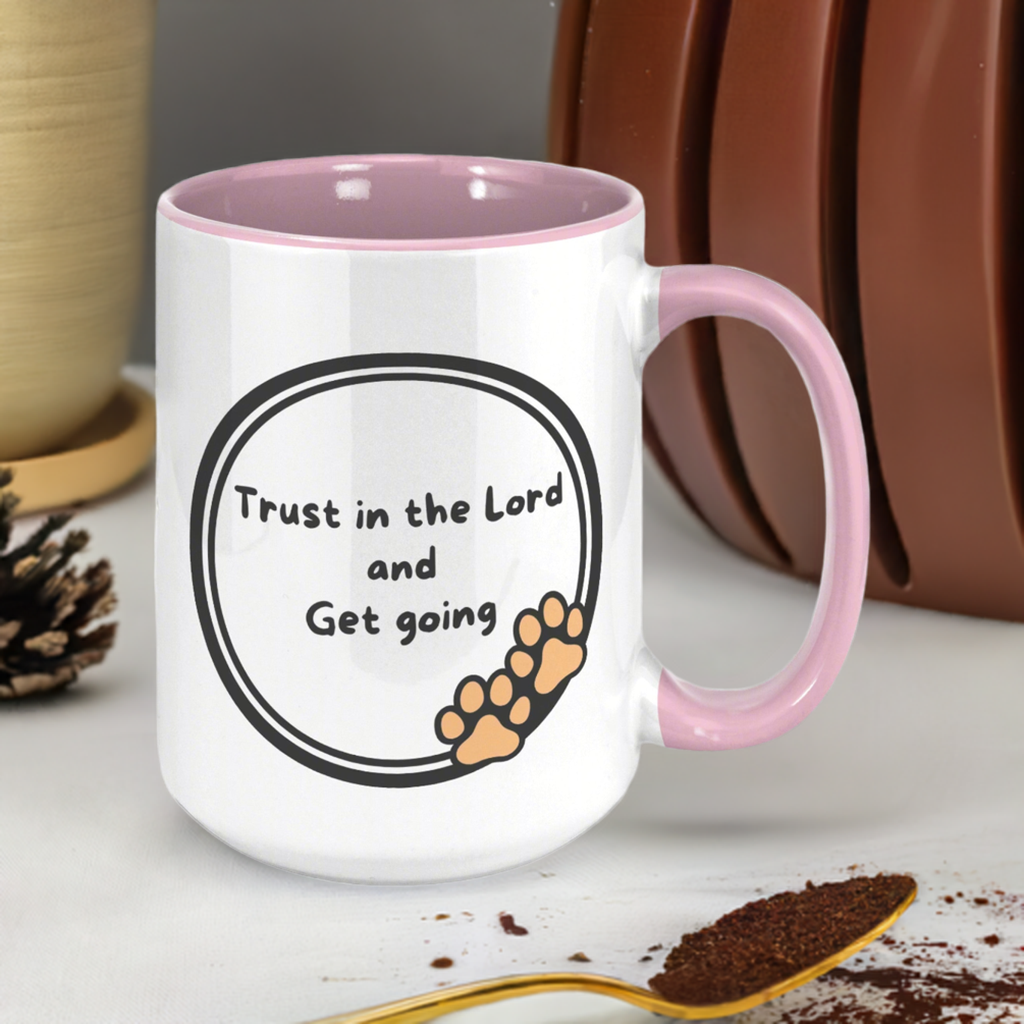 "God never sleeps but I always want to" 15oz Mug - inside color schemes