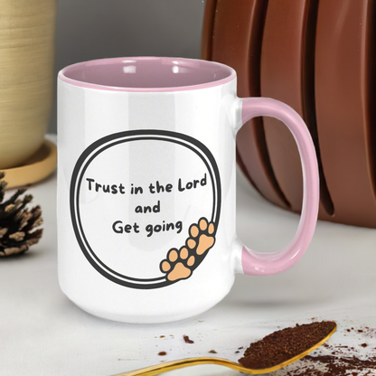 "God never sleeps but I always want to" 15oz Mug - inside color schemes