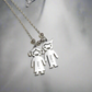 Personalized Kid Charm Necklace with Your message insert