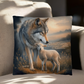 Wolf and Lamb Bible Verse Classic Pillow (multiple sizes)