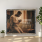 "Fatherhood, Powered by Prayer" Christian Woven Blanket