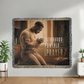 "Fatherhood, Powered by Prayer" Christian Woven Blanket