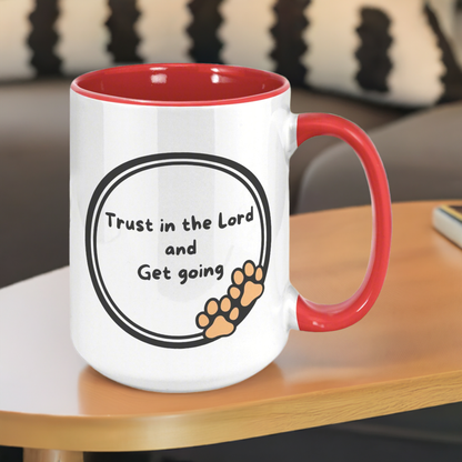 "God never sleeps but I always want to" 15oz Mug - inside color schemes