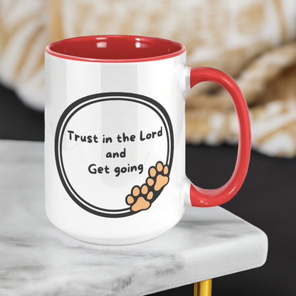 "God never sleeps but I always want to" 15oz Mug - inside color schemes