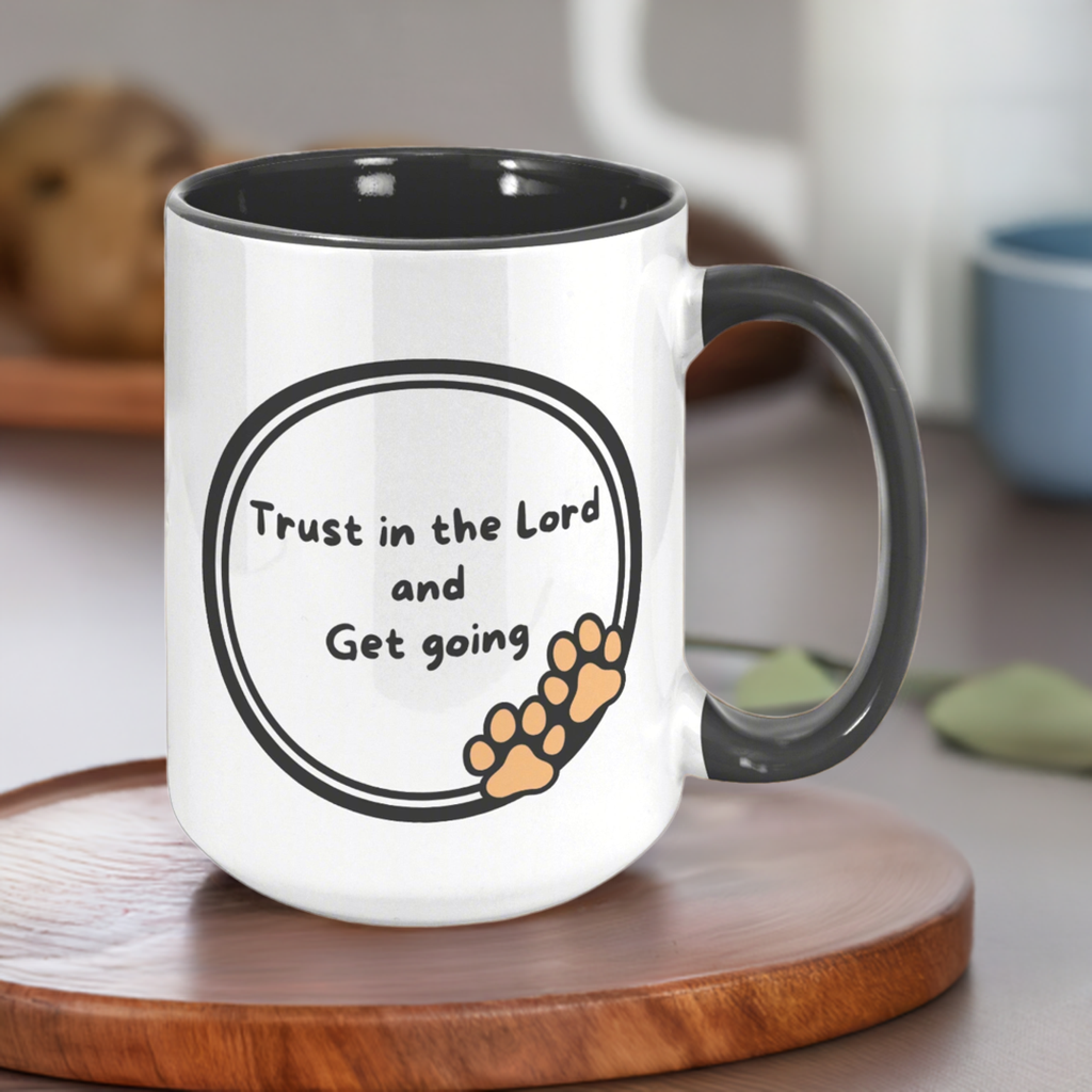 "God never sleeps but I always want to" 15oz Mug - inside color schemes