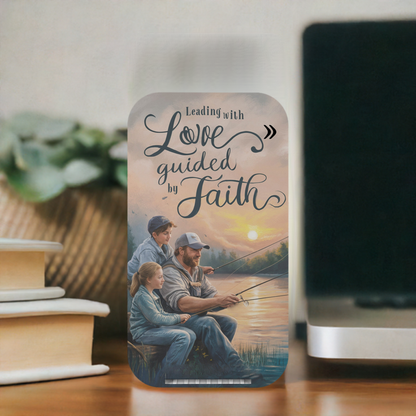 Christian Wireless Charging Stand "Leading with Love, Guided by Faith" Accessories Christian4Life