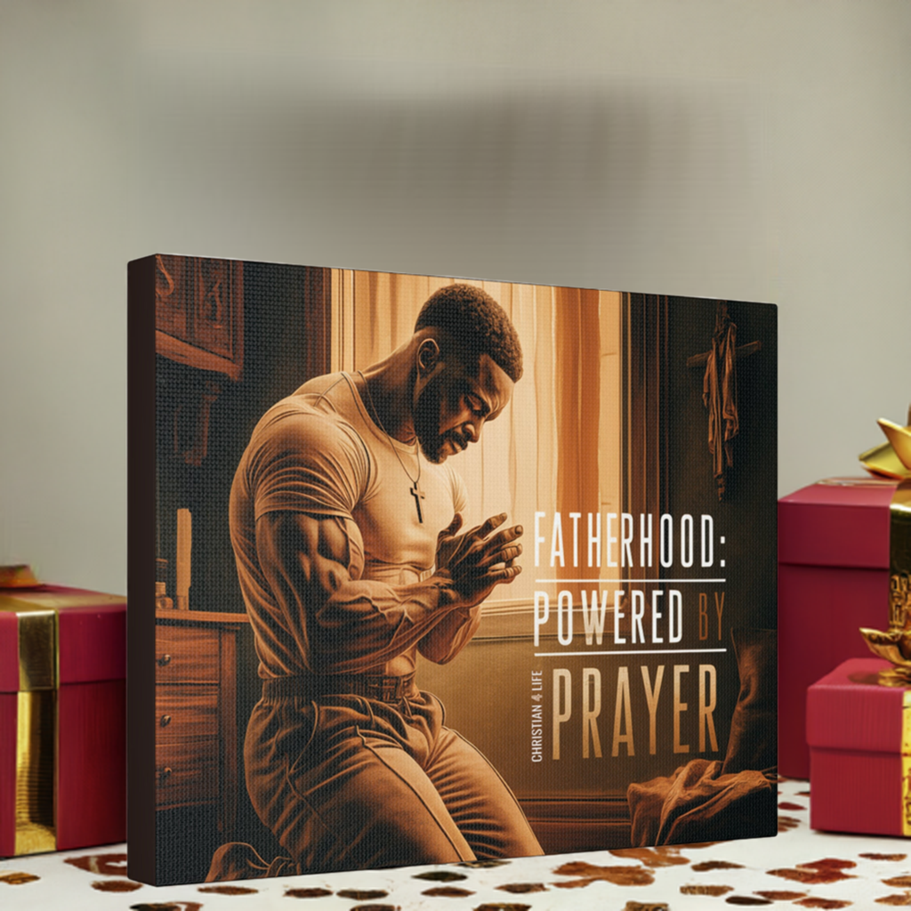 Christian Canvas "Fatherhood: Powered by Prayer" Canvas Christian4Life